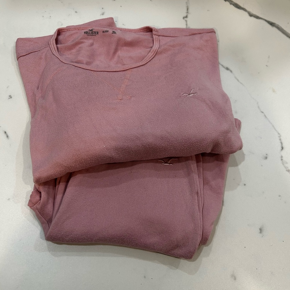 Hollister Long Sleeve and Pants Pajama Set